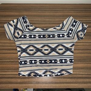 Geometric Crop Top